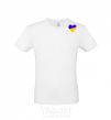 Men's T-Shirt Heart flag Embroidery White фото