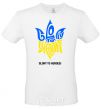 Men's T-Shirt Glory to Ukraine glory to heroes White фото