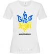Women's T-shirt Glory to Ukraine glory to heroes White фото