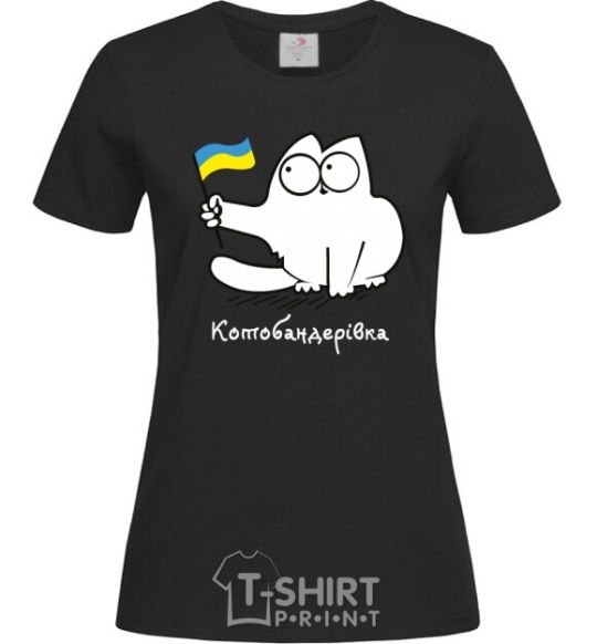 Women's T-shirt Kotobanderivka black фото