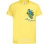 Kids T-shirt Ukraine in my heart cornsilk фото