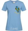 Women's T-shirt Ukraine in my heart sky-blue фото