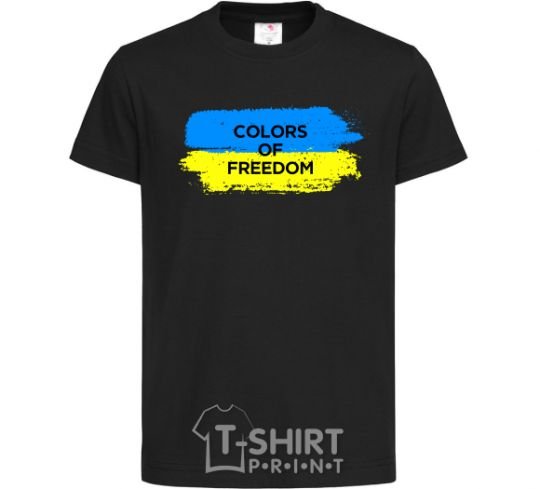 Детская футболка Colors of freedom Черный фото