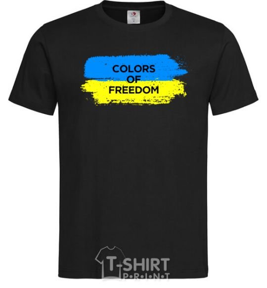 Мужская футболка Colors of freedom Черный фото