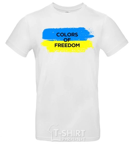 Мужская футболка Colors of freedom Белый фото