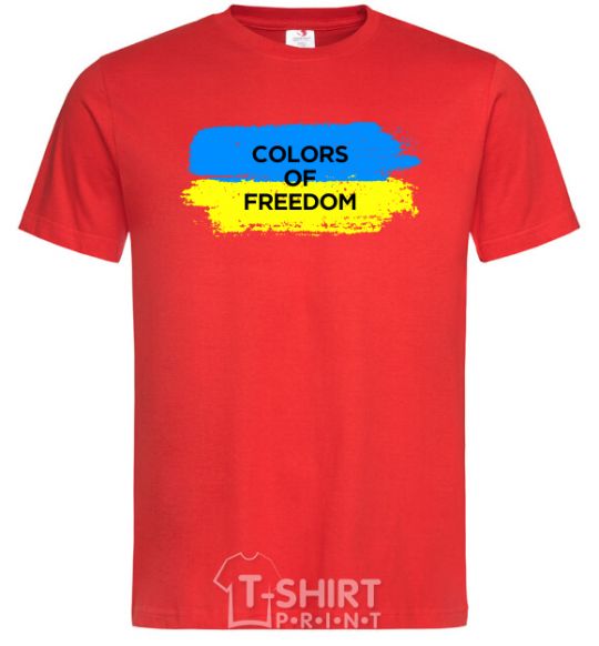 Мужская футболка Colors of freedom Красный фото