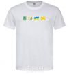 Мужская футболка Ukraine pixel elements Белый фото
