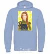 Men`s hoodie Save UA Zakhystychna sky-blue фото