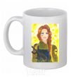 Ceramic mug Save UA Zakhystychna White фото