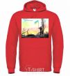 Men`s hoodie Thank you Take care of yourself bright-red фото