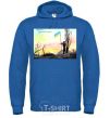 Men`s hoodie Thank you Take care of yourself royal фото