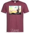 Men's T-Shirt Thank you Take care of yourself burgundy фото