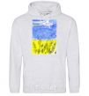 Men`s hoodie Airplane Mriya sport-grey фото