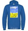 Men`s hoodie Airplane Mriya royal фото