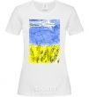 Women's T-shirt Airplane Mriya White фото