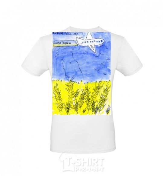 Men's T-Shirt Airplane Mriya White фото