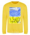 Sweatshirt Airplane Mriya yellow фото