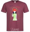 Men's T-Shirt The man of the future burgundy фото