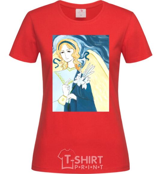 Женская футболка Нехай вас бог береже Красный фото