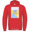 Men`s hoodie Ukraine is you bright-red фото