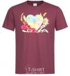 Men's T-Shirt Ukrainian house burgundy фото