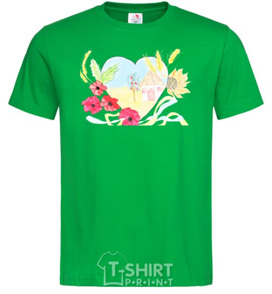 Men's T-Shirt Ukrainian house kelly-green фото