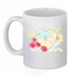 Ceramic mug Ukrainian house White фото