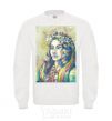 Sweatshirt Ukrainian woman in a wreath White фото