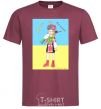 Men's T-Shirt Kharkiv is Ukraine burgundy фото