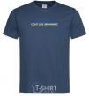 Men's T-Shirt Fight like Ukraininan navy-blue фото