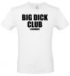 Men's T-Shirt Big dick club legendary White фото