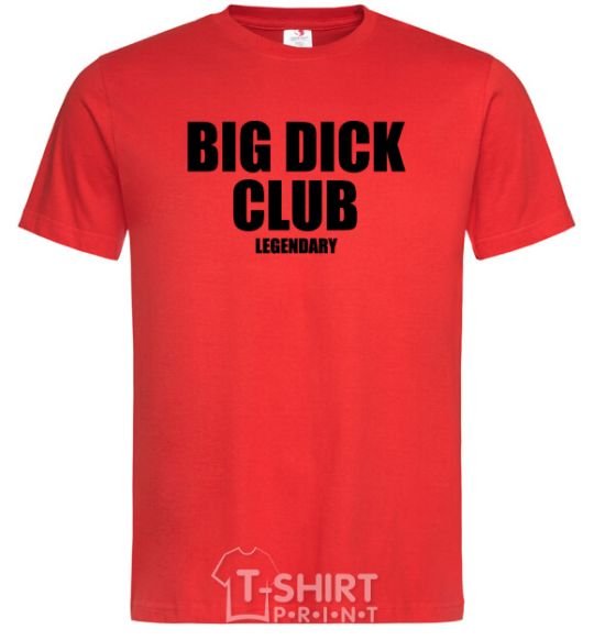 Men's T-Shirt Big dick club legendary red фото