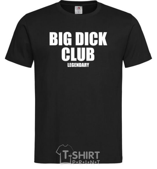 Men's T-Shirt Big dick club legendary black фото