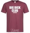 Men's T-Shirt Big dick club legendary burgundy фото