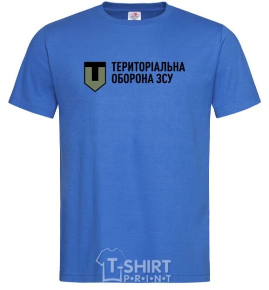 Men's T-Shirt Territorial defense of the Armed Forces of Ukraine royal-blue фото