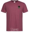 Men's T-Shirt TRO emblem burgundy фото