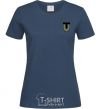 Women's T-shirt TRO emblem navy-blue фото