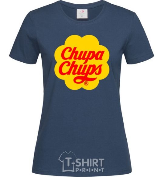 Women's T-shirt Chupa Chups navy-blue фото