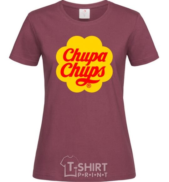 Женская футболка Chupa Chups Бордовый фото