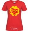 Women's T-shirt Chupa Chups red фото