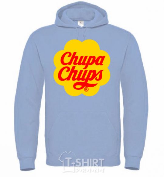 Men`s hoodie Chupa Chups sky-blue фото