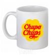 Ceramic mug Chupa Chups White фото