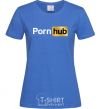 Women's T-shirt Pornhub royal-blue фото