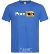 Мужская футболка Pornhub Ярко-синий фото