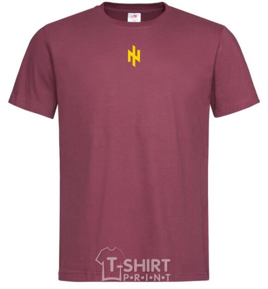 Men's T-Shirt Azov Idea of the Nation burgundy фото