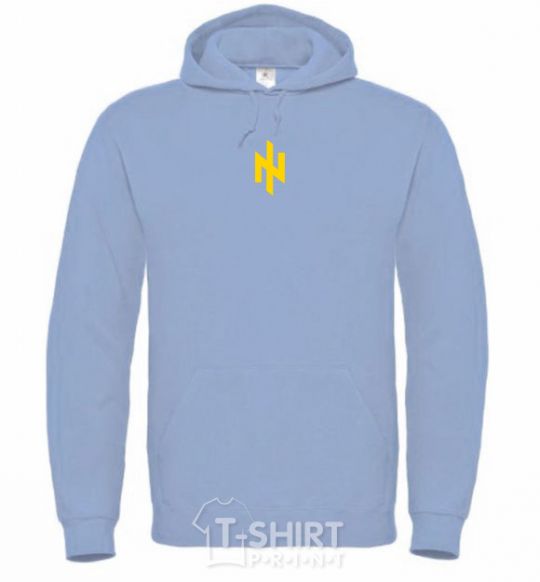 Men`s hoodie Azov Idea of the Nation sky-blue фото