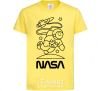 Kids T-shirt Nasa white cornsilk фото