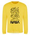 Sweatshirt Nasa white yellow фото