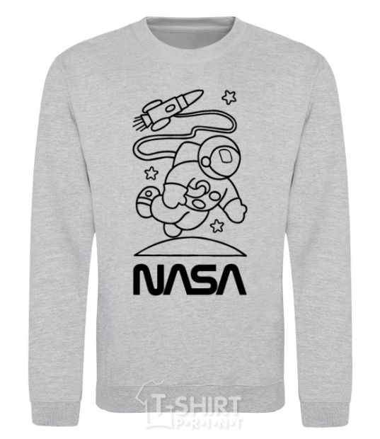 Sweatshirt Nasa white sport-grey фото