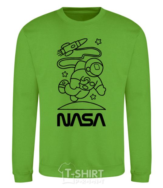 Sweatshirt Nasa white orchid-green фото